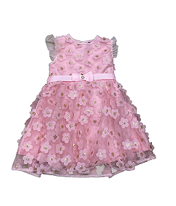 Vestido em Tule Bordado Infanti 77342