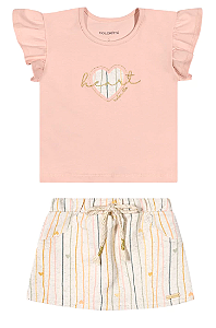 Conjunto Infantil Coração - Colorittá 71201