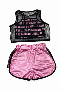 Conjunto Blusa e shorts de Menina 1326