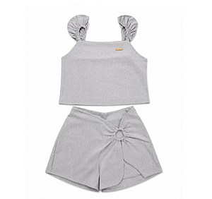 Conjunto Infantil Menina Detalhe Argola 75317 Coloritta