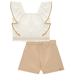 Conjunto Feminino Verão Blusa e Short Infanti 78943