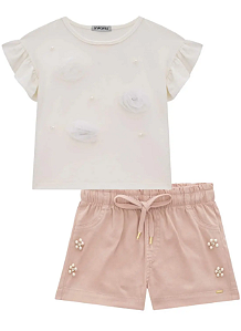 Conjunto Menina Infanti Perola 78505