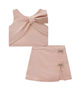 Conjunto Infantil Blusa e Shorts Saia Infanti 78277