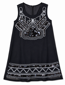Vestido Lilica Preto Brilho 654654