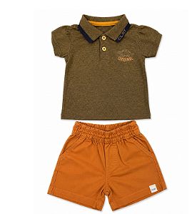 Conjunto Polo e Bermuda Menino Primeiros Passos Coloritta 173471