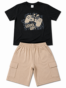 Conjunto Infantil Menino Verão Level Up Elian 241405