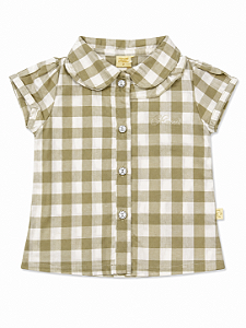 Blusinha Infantil Brandili Manga Curta com Botoes 20957