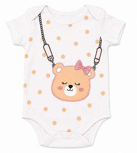 Blusa Body Manga Curta Infantil 35926 Alakazoo