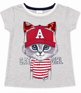 Blusa Infantil Gatinho Com Paetês Alakazoo 40020
