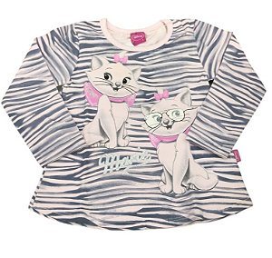 Blusinha Infantil Brandili Manga Longa Marie 51642