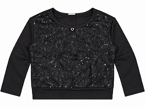 Blusinha Manga Longa FanyLand Brilho 779300