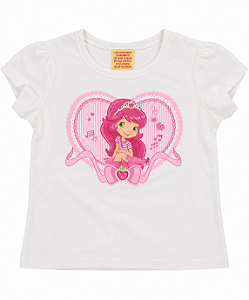 Blusinha Manga Curta Infantil Moranguinho 0037 Malwee
