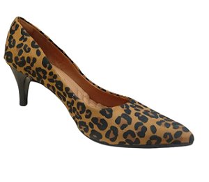 Sapato Feminino Scarpin Animal Print  Bebecê 6810061