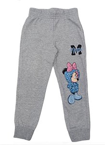Calça com Estampa em Moletom Cinza disney d50086