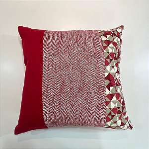 Capa Para Almofada Faixas Grécia Vermelho