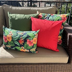 Kit Impermeável Floral Azul Marinho