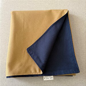 Peseira Dupla Face Caramelo e Azul Marinho