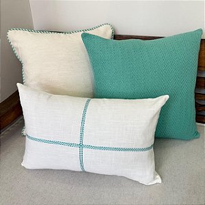 Kit Bordada Cruz Verde Tiffany