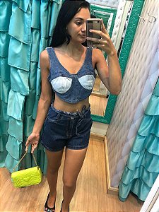 short jeans curto feminina destroyde moda blogueira - Caramell Modas &  Acessórios
