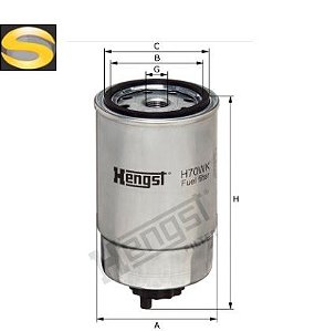 HENGST H70WK - Filtro de Combustível