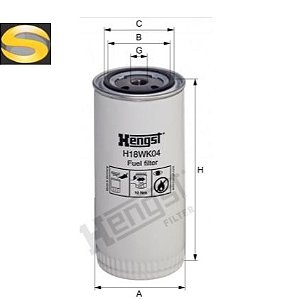 HENGST H18WK04 - Filtro de Combustível