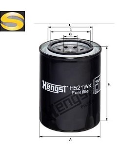 HENGST H521WK - Filtro de Combustível