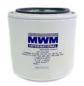 MASTERPARTS MWM MM100316 - Filtro de Óleo Lubrificante