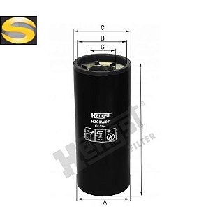 HENGST H300W07 - Filtro de Óleo Lubrificante