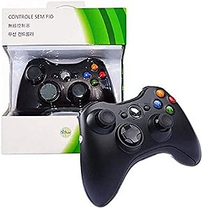 CONTROLE XBOX 360 SEM FIO PARA PC XBOX (REQUER RECEPTOR)