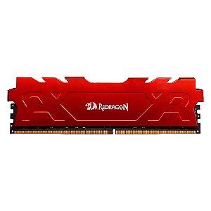 MEMÓRIA RAM 16GB DDR4 3200MHZ REDRAGON RAGE COM DISSIPADOR VERMELHO