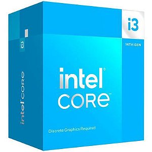 PROCESSADOR INTEL CORE I3 14100F 14ª GERAÇÃO 3.5 GHZ 4.7 GHZ TURBO CACHE 12MB LGA 1700 SEM VÍDEO - BX8071514100F