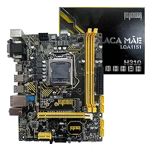 PLACA MÃE REVENGER H310M INTEL LGA 1151 DDR4 MICRO ATX COR PRETO