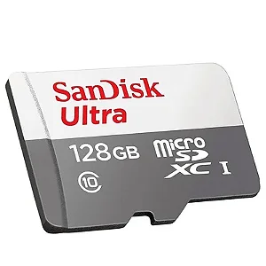 CARTÃO DE MEMÓRIA 128GB SANDISK BOX ULTRA MICRO SD CLASSE 10
