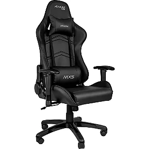 CADEIRA GAMER MYMAX MX5 RECLINÁVEL EM COURO SINTÉTICO PRETO