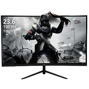 MONITOR GRASEP 23,6 POLEGADAS FULL HD LED 100HZ 1MS CURVO HDMI VGA D-GR236 PRETO