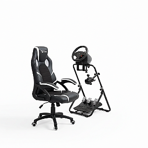 COMBO SIMULADOR + CAMBIO + COCKPIT + CADEIRA GAMER CAMINHÃO BASIC EUROTRUCK