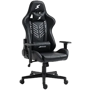 CADEIRA GAMER SUPERFRAME GODZILLA RECLINÁVEL 2D PRETO