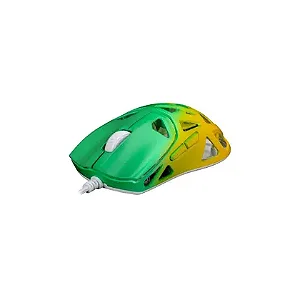 MOUSE GAMER KNUP ANÚBIS KP-MU026 12800DPI COM FIO VERDE E AMARELO COM LED RAINBOW