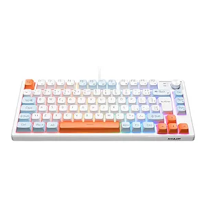 TECLADO GAMER SEMI MECÂNICO RETROILUMINADO KNUP MADSET KP-TE140