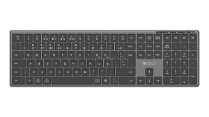 TECLADO OFFICE HREBOS IF-605 SEM FIO BLUETOOTH + USB RECARREGÁVEL