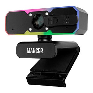 WEBCAM MANCER KOLDUN 1080P PRETO LED RAINBOW