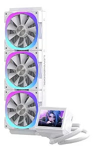 WATER COOLER 360MM AITEK DELTA CW360LCD COM DISPLAY E LED ARG BRANCO