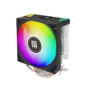 AIR COOLER REVENGER PRETO LED RAINBOW 1X FAN 120MM 4 HEATPIPES G-VR357