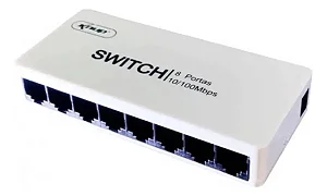 SWITCH DE REDE 8 PORTAS 100MBPS KNUP KP-E08B