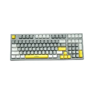 TECLADO GAMER MECÂNICO LEHMOX LEY-2092 90% CINZA SWITCH BLUE RETROILUMINADO
