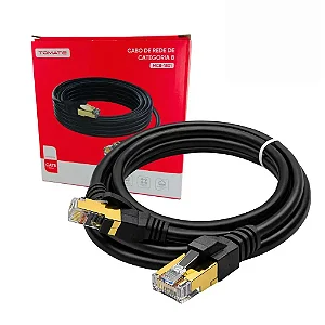 CABO DE REDE 2 METROS CAT 8 TOMATE MCB-1802