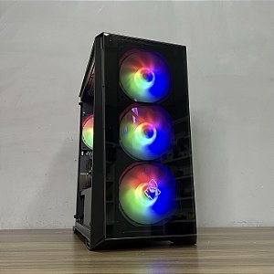 PC GAMER AMD RYZEN 5 5500 RAM 16GB SSD 480GB A520M RX 550 4GB 500W