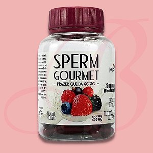 SPERM GOURMET SABOR NA EJACULAÇÃO 60 CÁPSULAS HOT FLOWERS