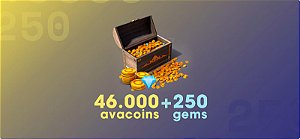 Avakin Life 46.000 Avacoins + 250 Gemas - Código Digital