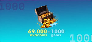 Avakin Life 69.000 Avacoins + 1.000 Gemas - Código Digital